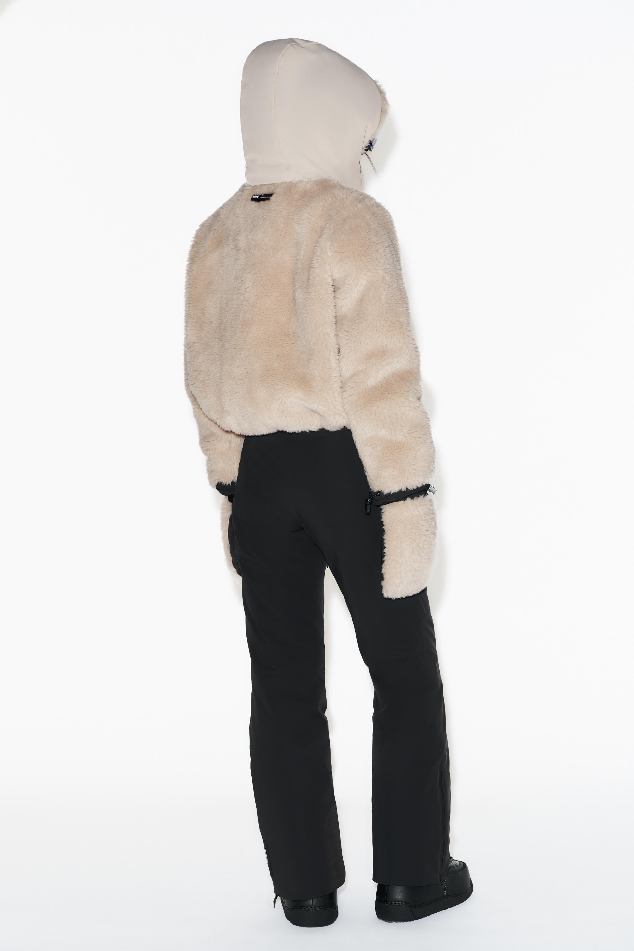 SHORT FAUX FUR HOODIE RECCO® TECHNOLOGY SKI COLLECTION